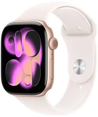 Watch Series 11 GPS 46mm Rose Gold Aluminium Case with Light Blush Sport Band - S/M