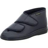 Fischer Schuhe Hausschuh mit Klett für Herren, schwarz, Gr. 47 EU