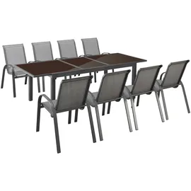 Merxx Amalfi Set 9-tlg. Braun