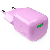PURO MiniPro 20W USB-C - GAN Technologie - Rosa