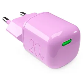 PURO MiniPro 20W USB-C - GAN Technologie - Rosa