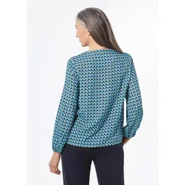 GOLDNER Druckbluse blau 38