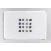 KLEINE WOLKE Badteppich QUADRI Weiß 70 x 120 cm