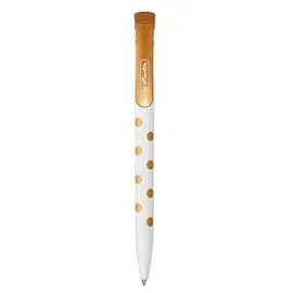 Herlitz Kugelschreiber Pure Glam Weiß/Gold Blau 1 St.