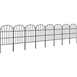 Outsunny Gartenzaun Metall