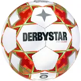 derbystar Atmos S-Light AG 290g Leicht-Fußball für Kunstrasenplätze weiß/orange/rot 5