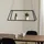 LUCANDE Mensola 1 dimmbar 75 cm Schwarz Aluminium