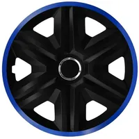 NRM Radkappe FAST LUX 14 Zoll in Blau, 14 in Zoll, (4-St) Radzierblenden für Stahlfelgen Radkappen Satz 4er Set 14" blau