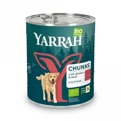 Yarrah Hund Bröckchen - Fleisch in Soße bio 820g