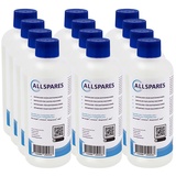 AllSpares Entkalker (12x 500ml) für Kaffeemaschinen geeignet für Delonghi EcoDecalk DLSC500 und AEG M3BICD200