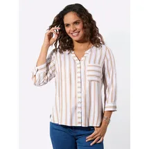Witt Weiden Funktionsbluse camel-weiß-gestreift 42
