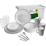 Brunner - Campinggeschirr Bellagio 36-teilig  Melamin Geschirr