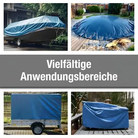 ANKO Planen Abdeckplane 3,2 x 7 m Blau