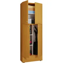 VCM Putzschrank Lona 70 x 39 x 200 cm Braun