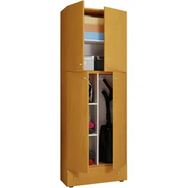 VCM Putzschrank Lona 70 x 39 x 200 cm Braun