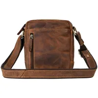 GREENBURRY Vintage Umhängetasche Leder Brown