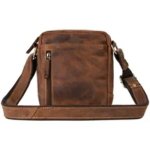 GREENBURRY Vintage Umhängetasche Leder Brown