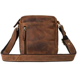 GREENBURRY Vintage Umhängetasche Leder Brown