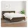 vidaXL Boxspringbett mit Matratze Dunkelbraun 140x200 cm Stoff