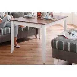 Esstisch HOME AFFAIRE, weiß (weiß, sepia), B:160cm H:80cm T:90cm, Tische, Home affaire, Breite 160 cm