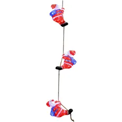 LED Acryl Figur Weihnachtsmann Trio