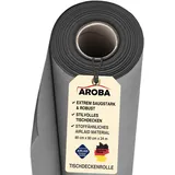 AROBA 6X Airlaid Tischdeckenrollen (Grau, 0,8 m x 24 m) - Stoffähnliche Tischdecke- Hochwertige Tischtuchrolle für Hotel Catering Geburtstag Restaurants Kommunion Taufe