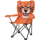 Mojawo Kinder Anglersessel Orange Campingstuhl für Kinder + Tasche Motiv Löwe