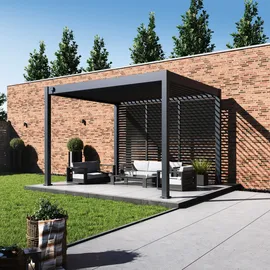 Paragon Lamellen Sichtschutz für Pergola Grand Tuscan 12 114 x 2,34 m Grau