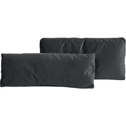 Sofakissen PLACES OF STYLE "Bloomfield", grau (anthrazit), B:75cm T:20cm, 100% Polyester, Polsterauflagen, Sofa-Zubehör, Kissenset: bestehen aus einem Vorlagekissen und einem Nierenkissen