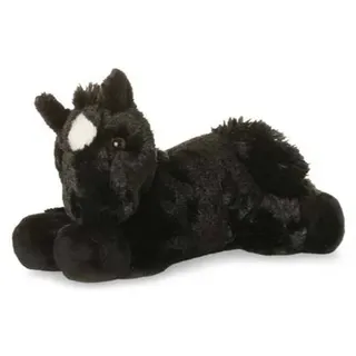 AURORA Mini Flopsie Schwarzes Pferd liegend 