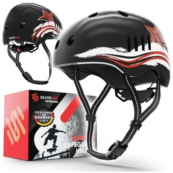 SKATEWIZ Fahrradhelm Kinder ab 6 Jahre Helm Kinder Mädchen & Jungen Skaterhelm, Geschenke für Mädchen und Jungs L – 57-61cm