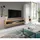xonox.home Wohnzimmer Samba Wohnwand TV-Möbel Wohnkombination Wohnzimmermöbel Wohnzimmerschrank Möbelkombination Wohnzimmerset in weiß melamin Abs. Wotan Eiche ca. 240x190x35cm