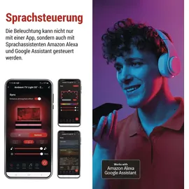 EMOS - Deckenleuchte, GoSmart Ambient LED RGB Beleuchtung für 55“ (139 cm)