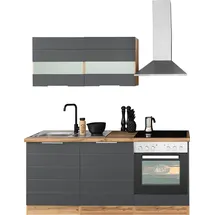 kochstation Küchenzeile KS-Luhe 180 cm grau