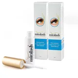 Miralash Wimpernserum 3 ml (2er Pack) - Conditioner für Wimpern, Serum für Lange Dichte Wimpern, Wimpernwachstum und Wimpernverlangerung - Eyelashes Growth Serum