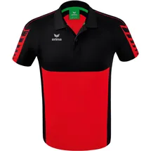 Erima Six Wings Poloshirt rot/schwarz XL