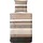 Hahn Haustextilien Mako-Satin Gestreift Beige-Grau 135 x 200 cm + 80 x 80 cm