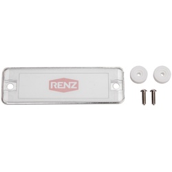 Namensschild Antivandalismus 83x26mm verschraubt (innen)