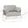 BIZZOTTO Pardis Gartensessel Aluminium beige/grau