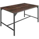 Tectake tectake® Esstisch Belfast Industrial Style, rechteckig, 120 x 75 x 75 cm