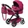 Bayer Design 17067AA Puppenwagen Xeo mit Tasche, höhenverstellbar, schwenkbare Vorderräder, umwandelbar, Bordeaux Fee