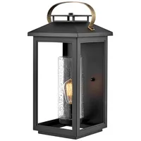 Elstead Lighting Atwater Outdoor Wandleuchte schwarz Glas IP44 1x