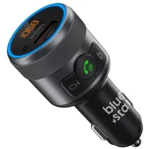 COFI 1453 Bluestar Transmitter FM mit Audladefunktion in Grau QC3.0 PD 42W LED Bluetooth