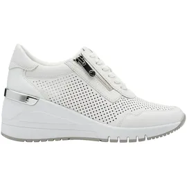 Marco Tozzi Sneaker Damen Weite M Weiß/Silber 40