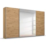 Rauch Schwebetürenschrank KOLUNA mit Spiegel, inkl. 2 Innenschubladen sowie extra Böden, braun