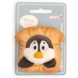 NICI Mini MagNICI Pinguin mit Toast 7 cm Weiß