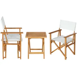 casa.pro Bistroset Capistrello 3-tlg. Weiß