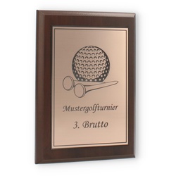 Holztafel Arturo bronze 17,8x12,7cm