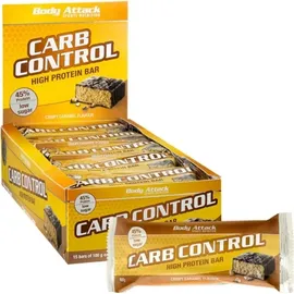 Body Attack Carb Control Crispy Caramel Riegel 100 g