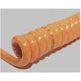 BKL Electronic 1506131 Spiralkabel H07BQ-F 800mm / 3200mm 5G 2.50mm2 Orange 1St.